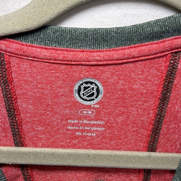 MINNESOTA WILD NHL Crew Neck Long Sleeve Green Pullover Shirt Men's Size Medium - Picture 2 of 7